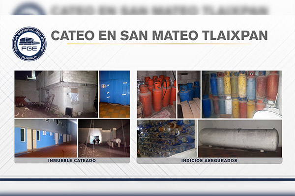 Fiscalía recuperó 174 tanques de gas durante cateo