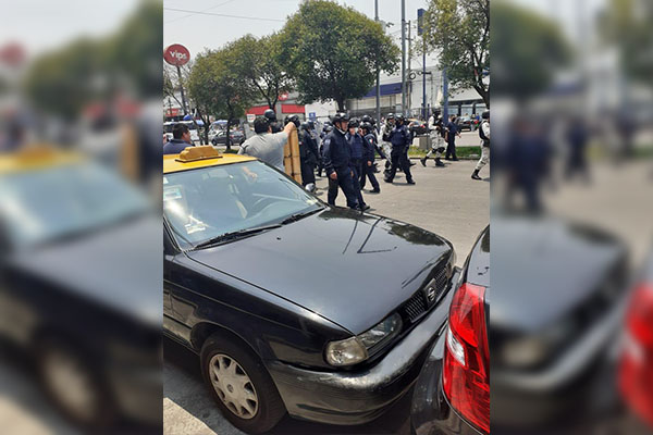 Policía Municipal y Guardia Nacional efectúan operativo en La Fayuca