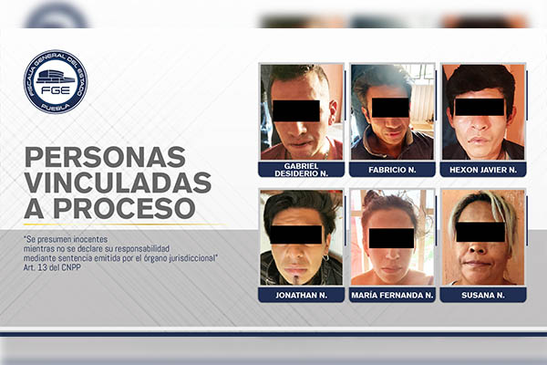 Vinculan a proceso a seis narcomenudistas detenidos en cateo de la FGE