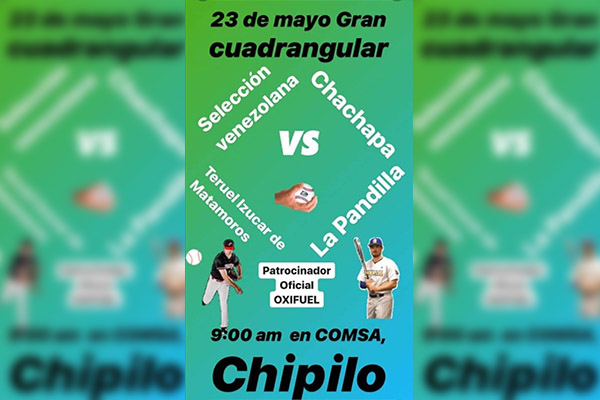Pese a aumento de contagios, habrá cuadrangular de beisbol en Chipilo