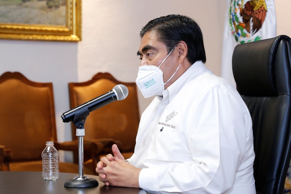 Puebla se apegará al semáforo nacional de COVID-19, afirma el gobernador