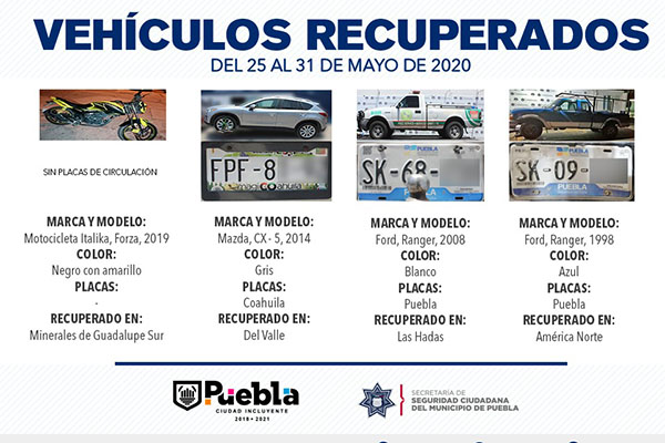Remite Policía Municipal 11 vehículos ante el MP