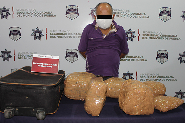 Pretendía viajar a Morelos con seis kilos de marihuana