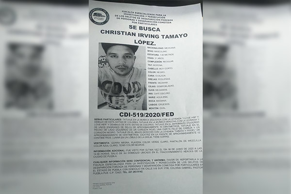 Hallan sin vida a joven tras dos días desaparecido