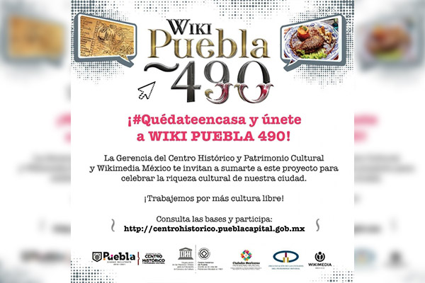 Gobierno de la Ciudad impulsa Wiki Puebla para celebrar 490 años de fundación