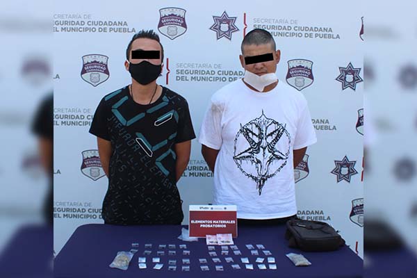 Detenidos con más de 40 dosis entre heroína, cristal y marihuana