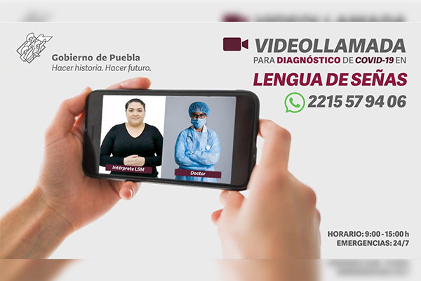 Abren diagnóstico de COVID-19 para personas con discapacidad auditiva