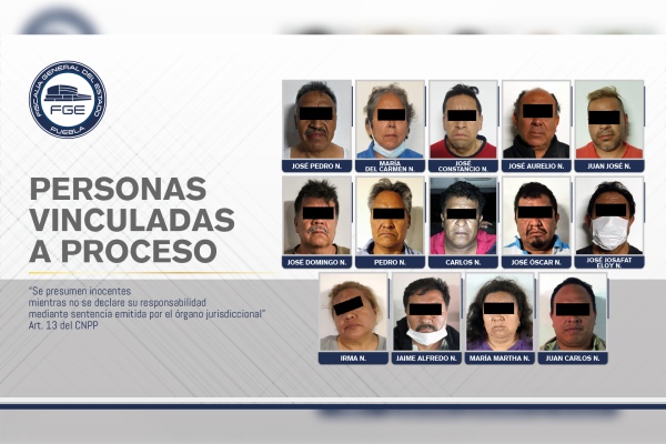 Son vinculadas a proceso 14 personas aprehendidas en Amozoc
