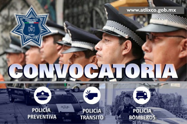 Continúa abierta la Convocatoria para ser parte de la Policía de Atlixco