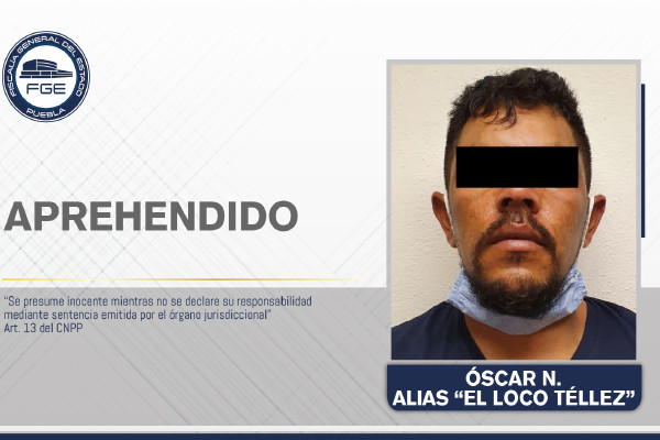 Miguel Barbosa anuncia detención del peligroso delincuente “el Loco” Téllez