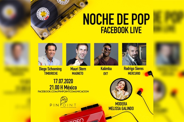 Integrantes de las bandas de pop más emblemáticas se reúnen en Facebook Live