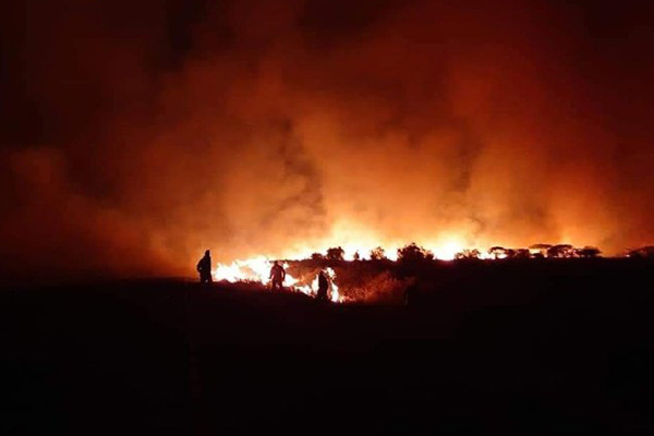 Voraz incendio consume Parque Nacional de Kenia