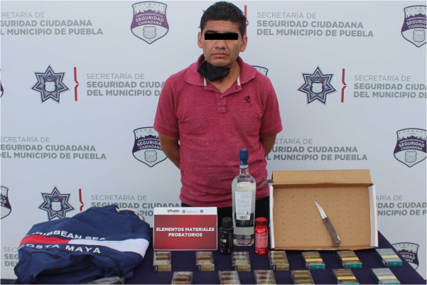 Policías municipales logran captura de ladrón de Oxxo