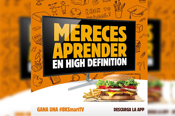 Burger King está listo para el regreso a clases... ¡en casa!