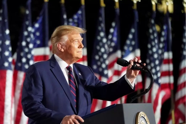 Discurso de aceptación de Trump atrae a menos espectadores que el de Biden