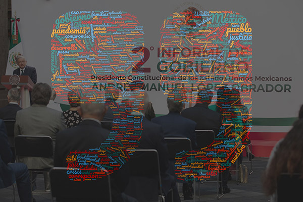 Las palabras más usadas por AMLO en el Segundo Informe de Gobierno