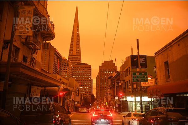Al estilo de “Blade Runner”: el cielo de San Francisco se tiñe de naranja