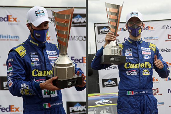 García Jr. y De Alba Jr., primer y segundo lugar en NASCAR Peak y Challenge Puebla