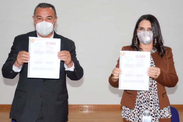 Norma Layón firma convenio de colaboración con la SSP