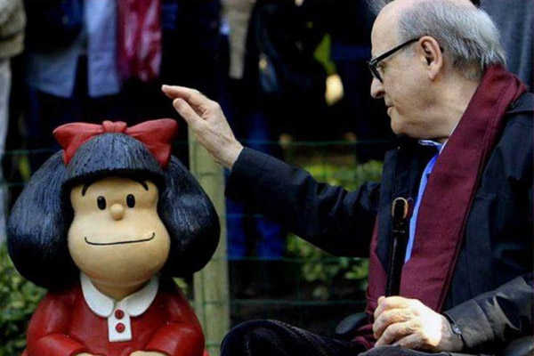 Muere el historietista argentino Joaquín “Quino” Lavado, creador de Mafalda