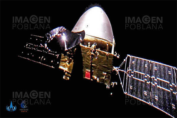 Sonda china Tianwen-1 toma “selfies” en ruta a Marte