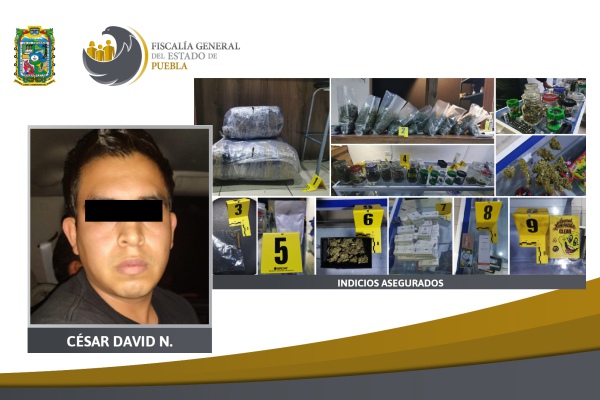 Tras cateo de la Avenida Juárez, FGE aseguró más de 19 kilos de droga; hay un detenido