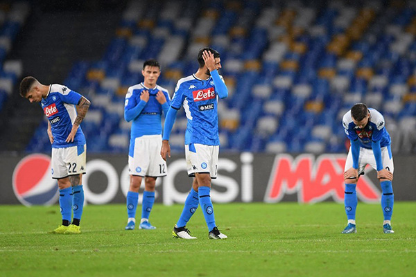 Napoli pierde por default ante Juventus a causa del coronavirus