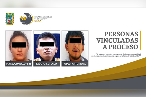 FGE logró prisión preventiva contra tres sujetos detenidos con droga