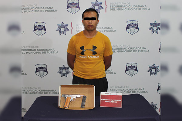 Detiene SSC a sujeto que portaba un arma sin permiso