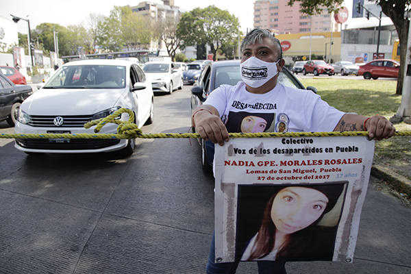 Protestan familiares de joven desaparecida en 2017 tras nulos resultados en investigación