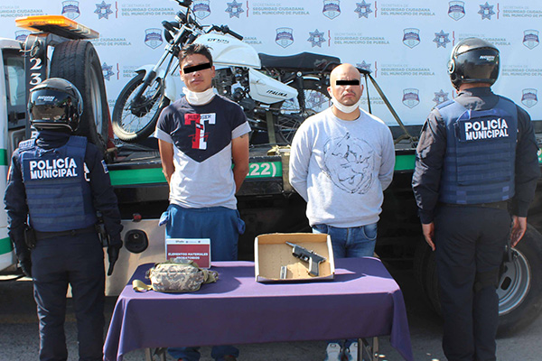 Andaban en moto y armados; uno tiene antecedentes penales
