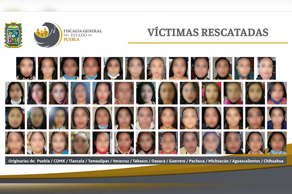 Fiscalía rescata a 74 víctimas de explotación en operativos; hay 5 detenidos