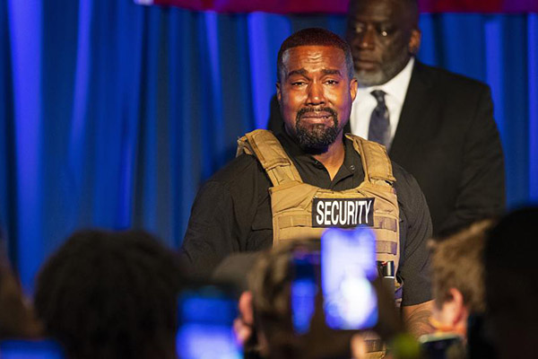 Kanye West admite derrota en elecciones de EU y busca postularse en 2024