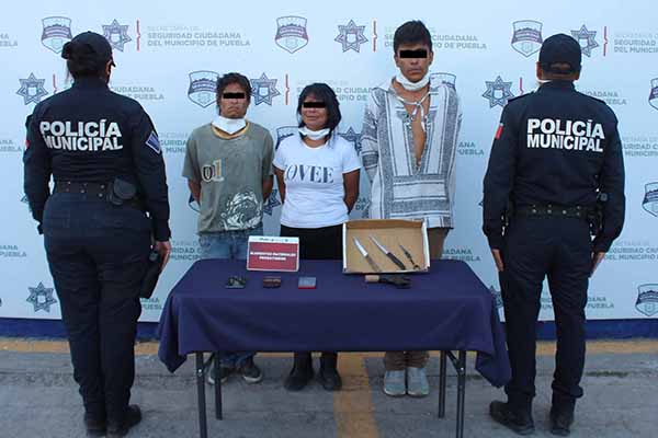 Grotescos maleantes detenidos por asaltar a señoras indefensas