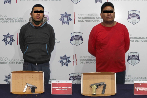 La SSC detiene en hechos diferentes a dos hombres armados