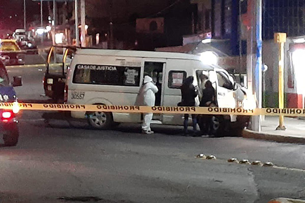 Tres muertos deja ataque armado a unidad del transporte público