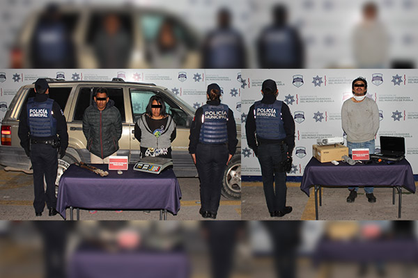 Detienen a tres asaltantes; uno atracó una iglesia
