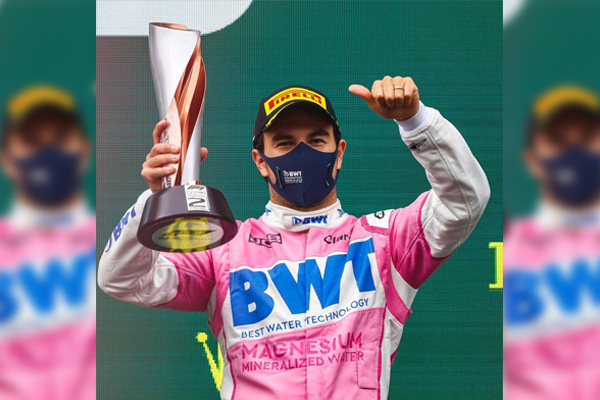 Checo Pérez logra segundo lugar en GP de Turquía