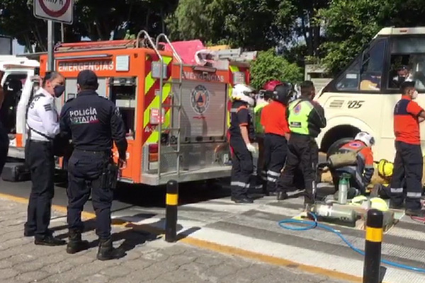 Un micro de la ruta 76 atropella a mujer de la tercera edad