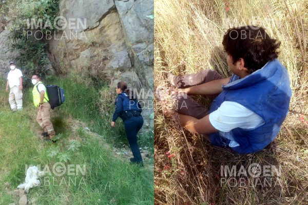 Sujeto alcoholizado cae en una barranca y sobrevive