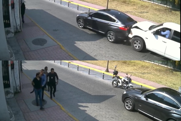 Sujeto hace destrozos al pretender huir de la policía
