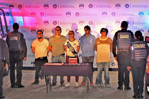 Cinco maleantes detenidos por robo y lesiones