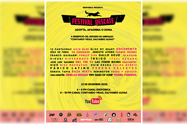 Idiofóbica presenta el Festival Rescate, en apoyo a perros y gatos de Puebla