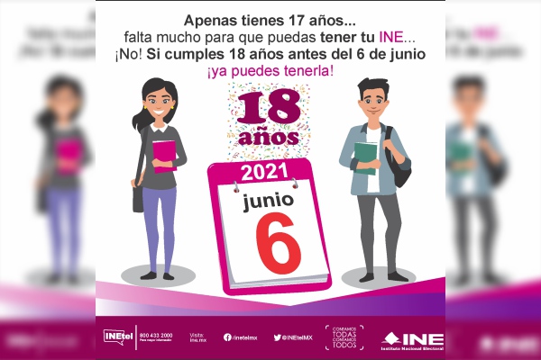 10 de febrero, último día para que jóvenes soliciten credencial de elector