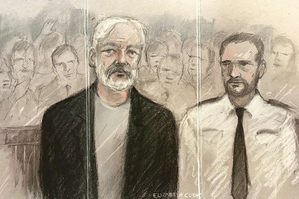 La corte de Londres niega la libertad condicional a Julian Assange