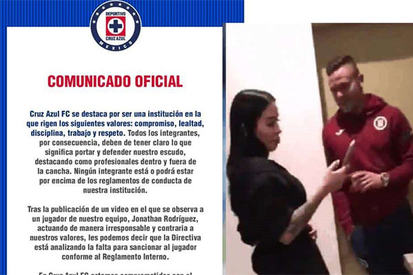 “Cabecita” Rodríguez tendrá fuerte sanción del Cruz Azul por irse de fiesta