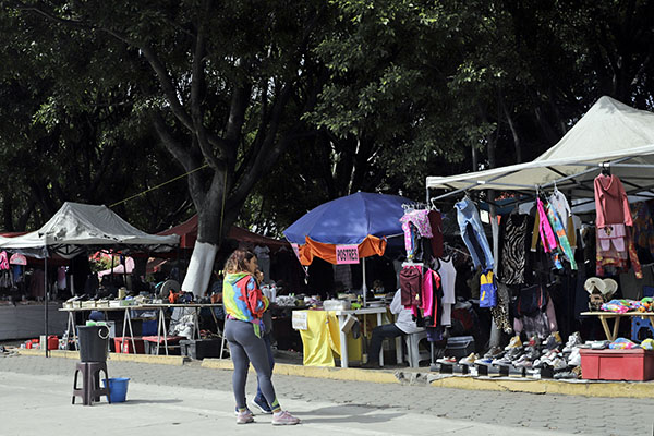 Periferia de Puebla, zona dominada por ambulantes