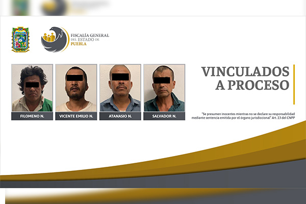FGE logró vinculación a proceso de cuatro detenidos en cateo