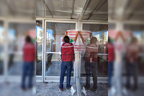 Normatividad clausura ocho establecimientos por falta de documentación