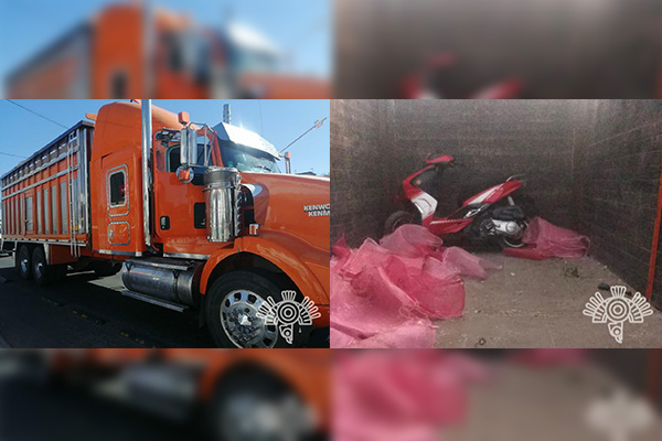 Recupera Policía Estatal motoneta robada en San Andrés Cholula